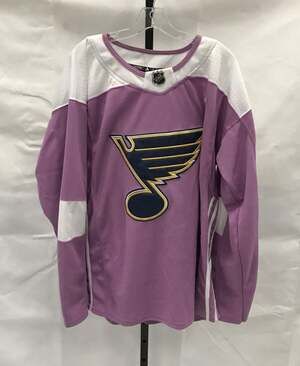 Adidas St. Louis Blues Hockey Fights Cancer Jersey Gallagher #7 Size 54